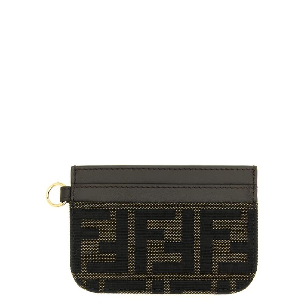 Fendi Brown Polyester Women's Cardholder